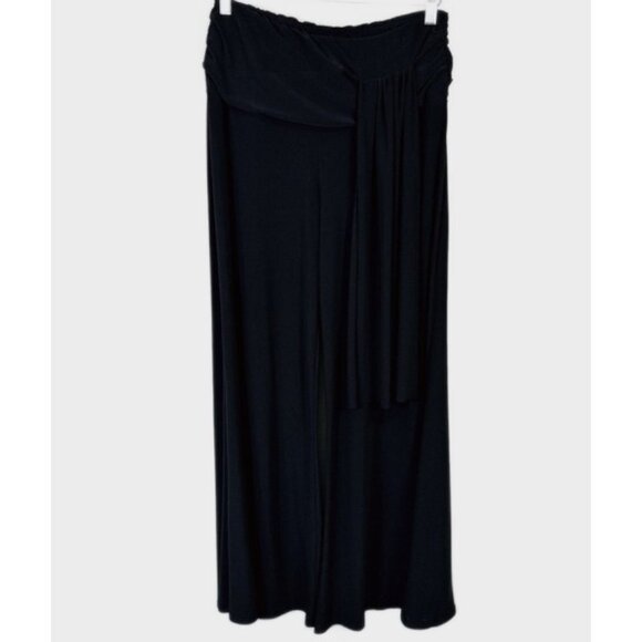 Frank Lyman Palazzo Wide Leg Ruched Drape Pant, size 10 - Picture 3 of 14